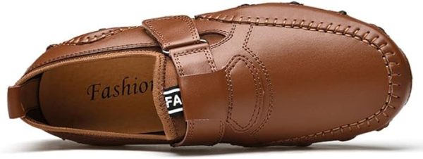 mitvr Men’s Casual Leather Loafers Shoes Penny Loafers Moccasin Flats Boat Shoes - Image 2