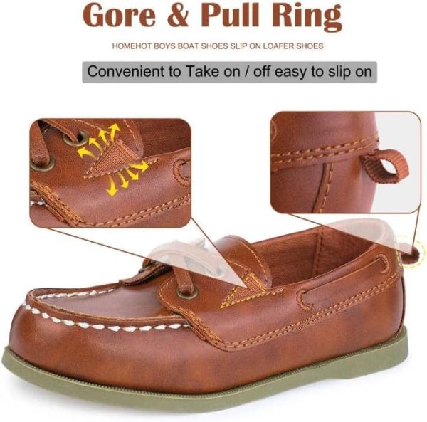 HOMEHOT Boys Dress Shoes Casual School Shoes Slip on Boys Loafers (Toddler/Little Kid/Big Kid) - Image 2