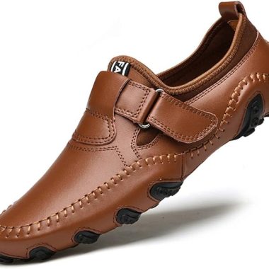 mitvr Men’s Casual Leather Loafers Shoes Penny Loafers Moccasin Flats Boat Shoes