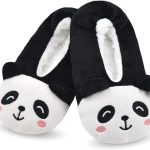 DICUIRD Kid's Animal Slipper Socks, Cartoon Cozy Fleece Indoor Kids Slipper, Fluzzy Warm Bedroom Shoes