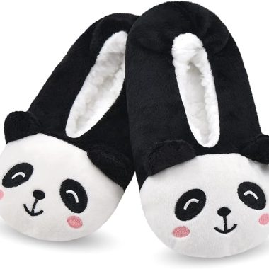 DICUIRD Kid's Animal Slipper Socks, Cartoon Cozy Fleece Indoor Kids Slipper, Fluzzy Warm Bedroom Shoes
