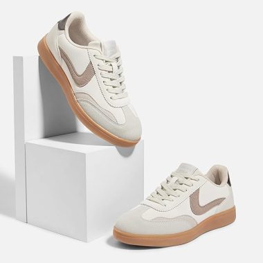 LUCKY STEP Women's Retro Fashion Sneakers Classic Casual Walking Shoes Non Slip Comfort Skate Shoes