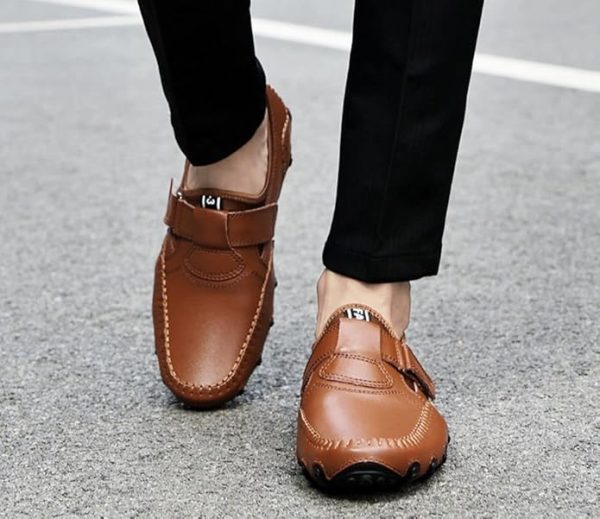 mitvr Men’s Casual Leather Loafers Shoes Penny Loafers Moccasin Flats Boat Shoes - Image 4