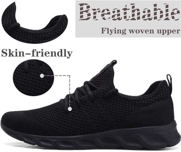Damyuan Mens Lightweight Athletic Running Walking Gym Shoes Casual Sports Shoes Fashion Sneakers Walking Shoes - Image 2