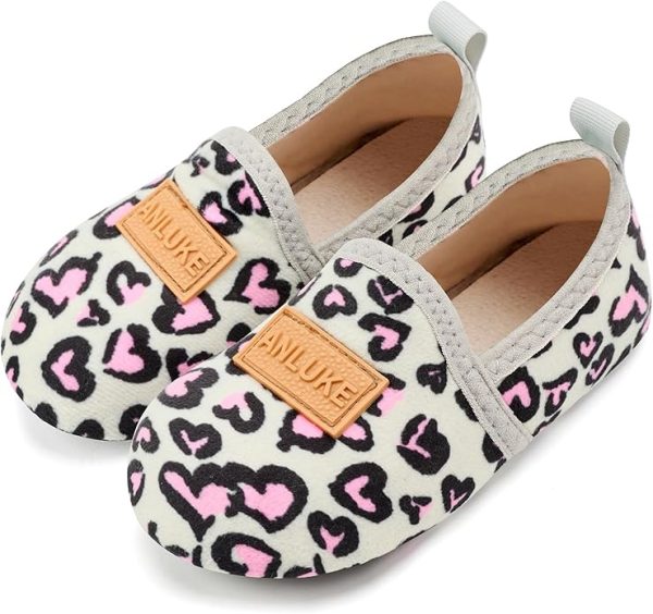 ANLUKE Kids Toddler Slippers Boys Girls Indoor House Shoes Non-Slip Slippers Socks Outdoor Warm Walking Shoes - Image 2