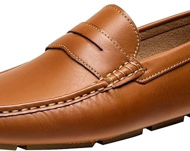 Jousen Men's Loafers Casual Slip On Shoes Soft Penny Loafers for Men Lightweight Driving Boat Shoes