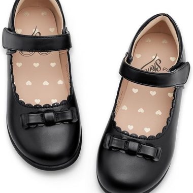 Stelle School Shoes for Girls Uniform Mary Jane Dress Shoes Flats Church Music Recitals(Little/Big Kids)