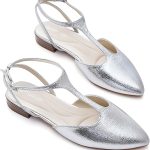 MaxMuxun Flats for Women Pointed Toe Women's Flats Strappy Buckle Dress Shoes Comfortable Casual Office Flats Shoes