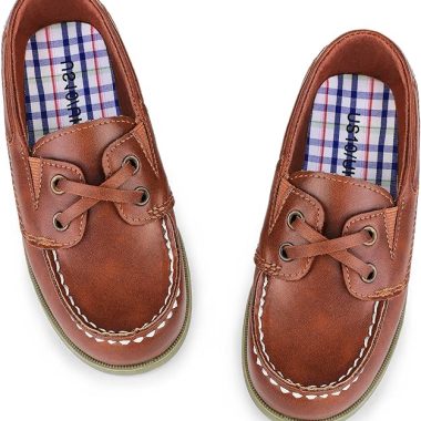 HOMEHOT Boys Dress Shoes Casual School Shoes Slip on Boys Loafers (Toddler/Little Kid/Big Kid)